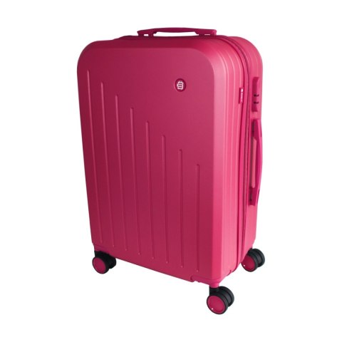 WALIZKI PODRÓŻNE 3SZT BARUT ABS MOCNE NA 4 KÓŁKACH KOMPLET XL+L+M RÓŻOWE