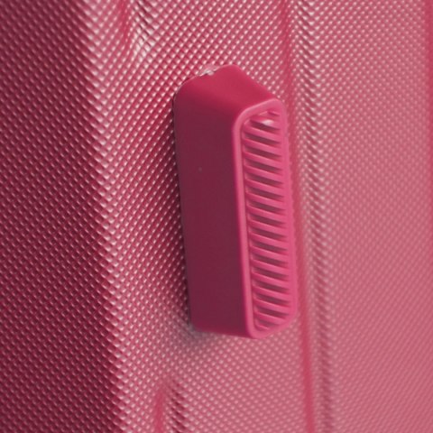 WALIZKI PODRÓŻNE 3SZT BARUT ABS MOCNE NA 4 KÓŁKACH KOMPLET XL+L+M RÓŻOWE