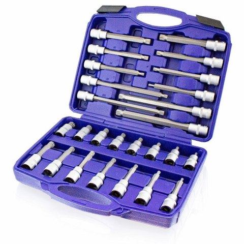 ZESTAW KLUCZY NASADOWYCH TORX Z GNIAZDEM SZEŚCIOKĄTNYM 88 EL