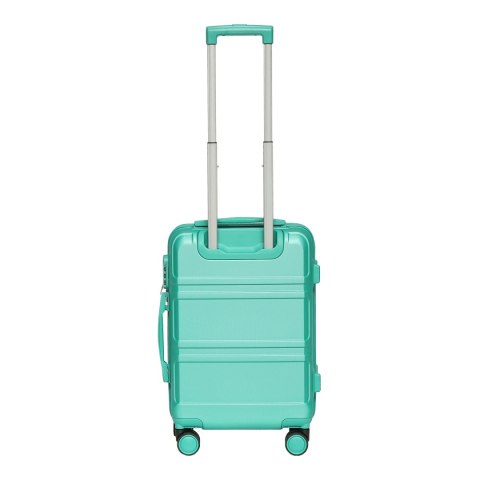 ZESTAW PODRÓŻNY WALIZKA I KUFEREK NA 4 KÓŁKACH 360 2 UCHWYTY ZIELONE ZWROTNE