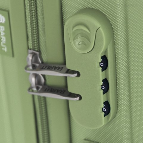 ZESTAW WALIZEK PODRÓŻNYCH 3SZT BARUT ABS MOCNE NA 4 KÓŁKACH KOMPLET XL+L+M MIĘTOWE