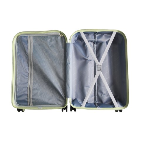 ZESTAW WALIZEK PODRÓŻNYCH 3SZT BARUT ABS MOCNE NA 4 KÓŁKACH KOMPLET XL+L+M MIĘTOWE