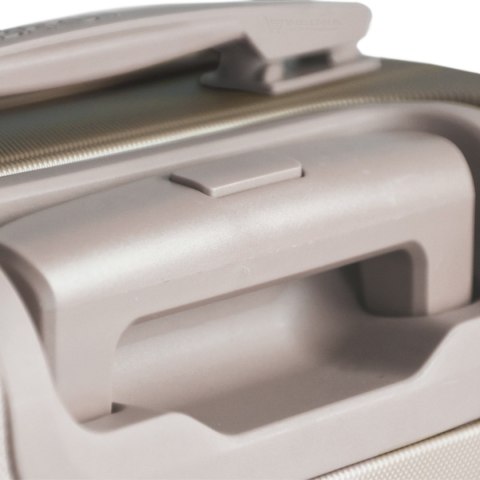 ZESTAW WALIZEK PODRÓŻNYCH 3SZT BARUT ABS MOCNE NA 4 KÓŁKACH KOMPLET XL+L+M SZAMPAŃSKIE