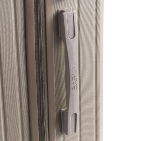 ZESTAW WALIZEK PODRÓŻNYCH 3SZT BARUT ABS MOCNE NA 4 KÓŁKACH KOMPLET XL+L+M SZAMPAŃSKIE