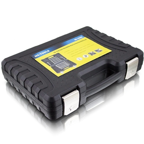 Zestaw Klucze Płasko Oczkowe Grzechotka Łamane 8‑19 mm 12 el