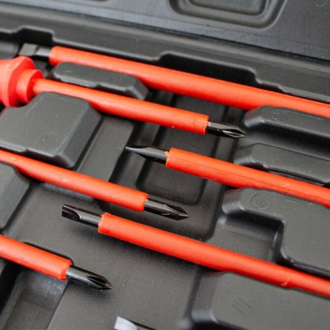 Zestaw Wkrętaków precyzyjnych Bituxx 11 elementów magnetyczne stal CrV