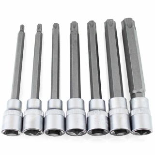 Zestaw nasadek Bituxx Torx 7el. 3/8'' T-25 do T60 w walizce narzędzia