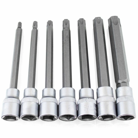 Zestaw nasadek Bituxx Torx 7el. 3/8'' T-25 do T60 w walizce narzędzia