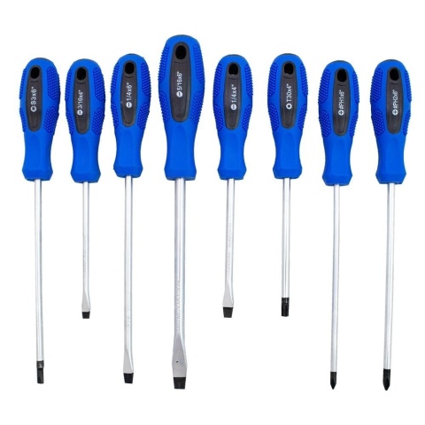 Zestaw wkrętaków bitów TORX płaskie krzyżowe 100el. w stojaku Bituxx