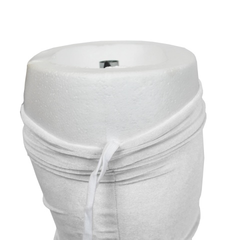 Manekin krawiecki Regulowana wysokość na witrynę do szwalni Bituxx biały