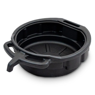 Zestaw mis do zlewania oleju z upustem – trwałe miski do serwisu i wymiany płynów, odporne na substancje chemiczne