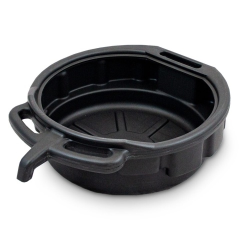 Zestaw mis do zlewania oleju z upustem – trwałe miski do serwisu i wymiany płynów, odporne na substancje chemiczne