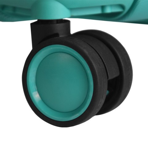 KOMPLET WALIZEK PODRÓŻNYCH 3SZT BARUT ABS NA 4 KÓŁKACH XL+L+M EMERALD