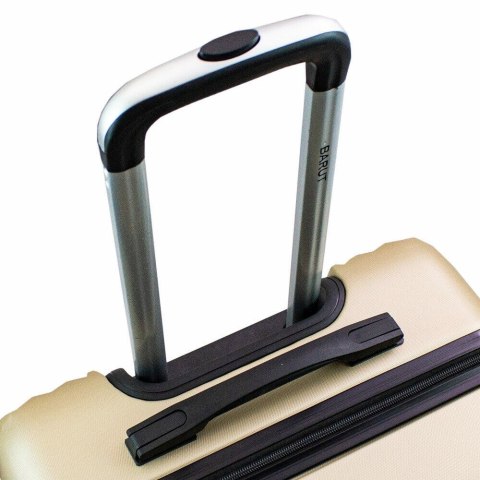 KOMPLET WALIZEK PODRÓŻNYCH ZESTAW 3SZT ZŁOTE TWARDE ABS