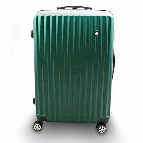 KOMPLET WALIZEK PODRÓŻNYCH ZIELONE 3SZT ABS TWARDE SET