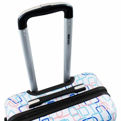 KOMPLET ZESTAW WALIZEK 3 SZT BERWIN COLORFUL SQUARE WALIZKI XL+L+M