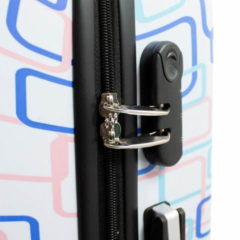 KOMPLET ZESTAW WALIZEK 3 SZT BERWIN COLORFUL SQUARE WALIZKI XL+L+M