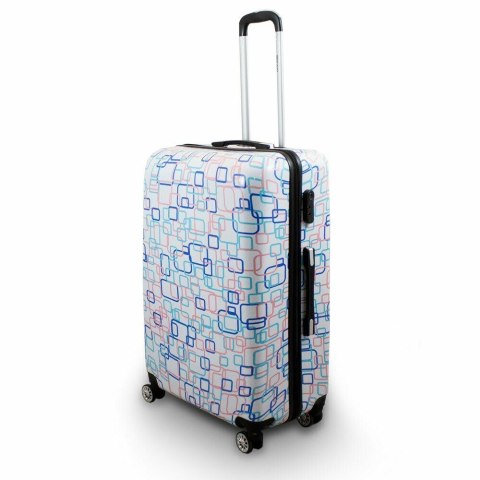 KOMPLET ZESTAW WALIZEK 3 SZT BERWIN COLORFUL SQUARE WALIZKI XL+L+M