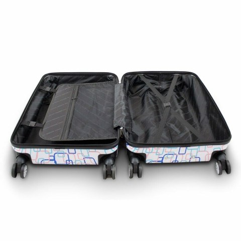 KOMPLET ZESTAW WALIZEK 3 SZT BERWIN COLORFUL SQUARE WALIZKI XL+L+M