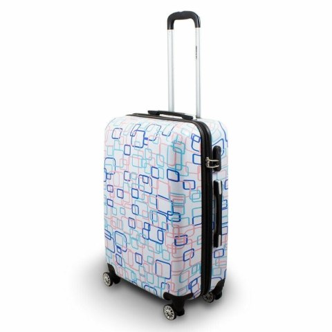 KOMPLET ZESTAW WALIZEK 3 SZT BERWIN COLORFUL SQUARE WALIZKI XL+L+M