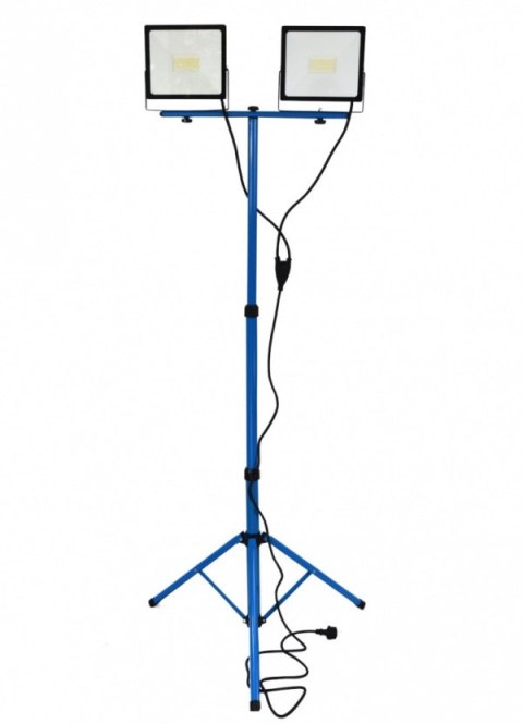 LAMPA LEDOWA NA STATYWIE BITUXX 2X50W BITUXX NIEBIESKA NAŚWIETLACZ