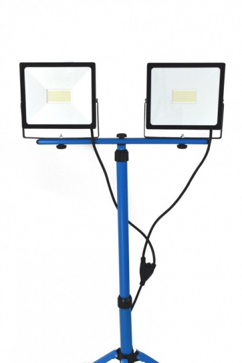 LAMPA LEDOWA NA STATYWIE BITUXX 2X50W BITUXX NIEBIESKA NAŚWIETLACZ