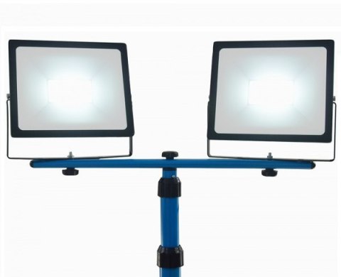 LAMPA LEDOWA NA STATYWIE BITUXX 2X50W BITUXX NIEBIESKA NAŚWIETLACZ