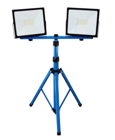 LAMPA LEDOWA NA STATYWIE BITUXX 2X50W BITUXX NIEBIESKA NAŚWIETLACZ