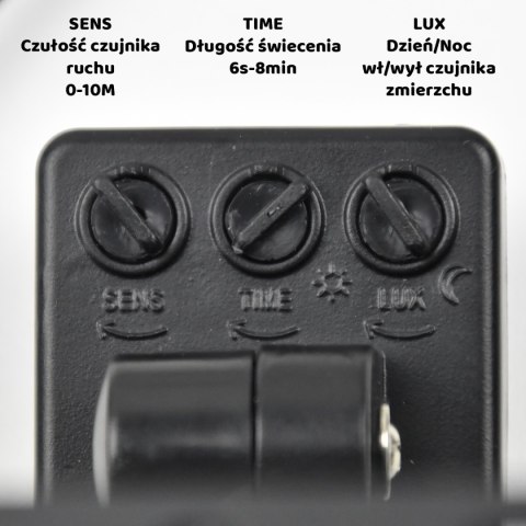 LAMPA NAŚWIETLACZ LED Z CZUJNIKIEM RUCHU 50W 5000LM IP65 DO OŚWIETLANIA WEJŚĆ