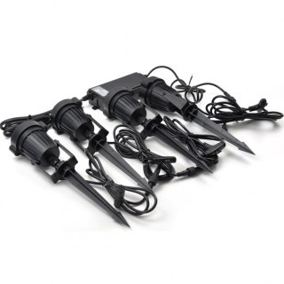 LAMPKI OGRODOWE LED 4 SZTUKI 12W ZESTAW LAMP OGRODOWYCH