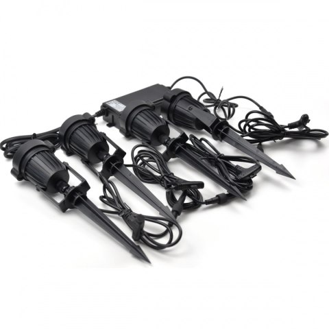 LAMPKI OGRODOWE LED 4 SZTUKI 12W ZESTAW LAMP OGRODOWYCH