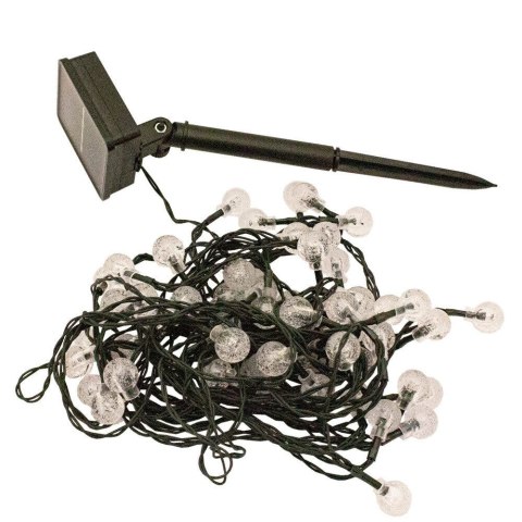 LAMPKI SOLARNE LED OGRODOWE ZEWNĘTRZNE 10M 60SZTUK CIEPŁY ODCIEŃ ŁAŃCUCH