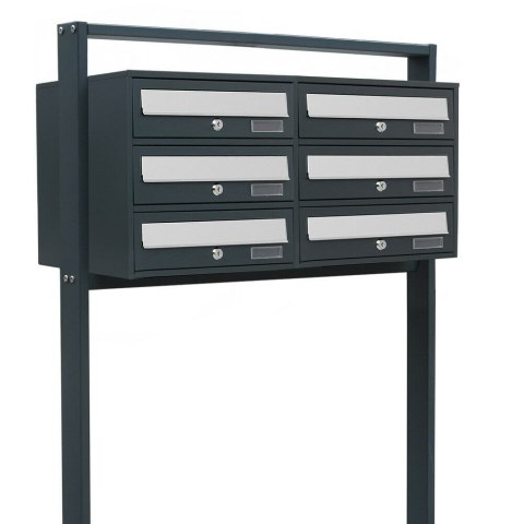 LOKATORSKA SKRZYNKA POCZTOWA 2X3 WRZUTÓW WOLNOSTOJĄCA NOWOCZESNA