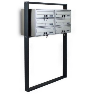 METALICZNA SKRZYNKA NA LISTY POCZTOWA LOKATORSKA 2X3 STAL NIERDZEWNA