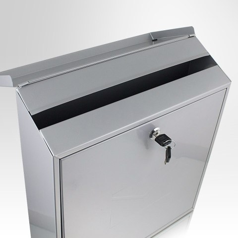 METALICZNA SKRZYNKA NA LISTY POCZTOWA NAŚCIENNA SOLIDNA 2 KLUCZYKI