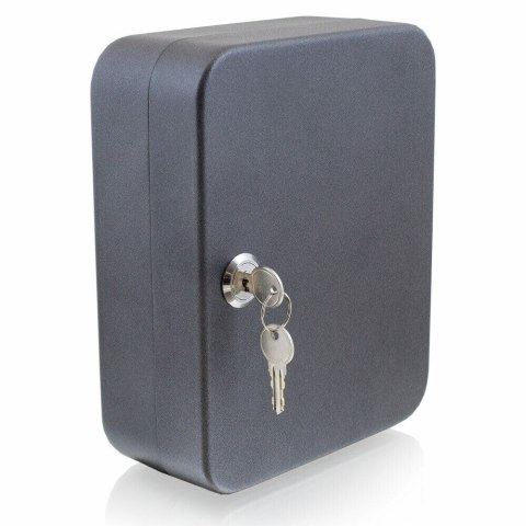 MINI SKRZYNKA NA KLUCZE ANTRACYTOWA 20 HACZYKÓW MONTAŻ ŚCIENNY/SZAFKOWY