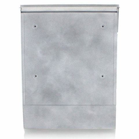 NAŚCIENNA NOWOCZESNA SKRZYNKA POCZTOWA Z GAZETNIKIEM ANTRACYT SZARA