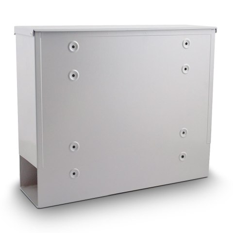 NAŚCIENNA SKRZYNKA POCZTOWA Z GAZETNIKIEM BIAŁA SOLIDNA 2 KLUCZYKI