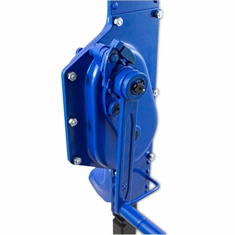 NIEBIESKI PODNOŚNIK KORBOWY UDŹWIG DO 10 TON WARSZTATOWY SOLIDNY