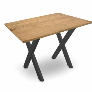 NOGI DO STOŁU CZARNE UNIWERSALNE KSZTAŁT X STALOWE 60x72 CM SOLIDNE