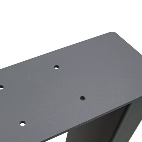 NOGI DO STOŁU METALOWE MALOWANE PROSZKOWO CZARNE 70CM X 72CM
