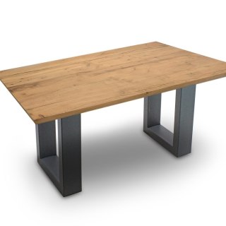 NOGI DO STOŁU NOWOCZESNE WYKONANE ZE STALI CZARNE 64CM X 40CM