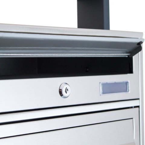 NOWOCZESNA DUŻA SKRZYNKA POCZTOWA LOKATORSKA 5 STAL NIERDZEWNA