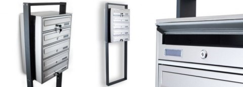 NOWOCZESNA DUŻA SKRZYNKA POCZTOWA LOKATORSKA 5 STAL NIERDZEWNA