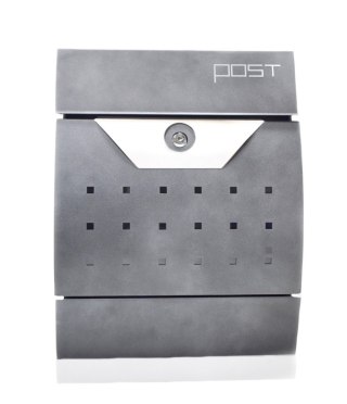NOWOCZESNA SKRZYNKA NA LISTY POCZTOWA POST ANTRACYT Z GAZETNIKIEM