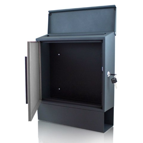 NOWOCZESNA SKRZYNKA NA LISTY POCZTOWA W ODCIENIACH SZAROŚCI SOLIDNA