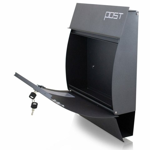 NOWOCZESNA SKRZYNKA POCZTOWA GRAFITOWA UNIWERSALNA 3 OKIENKA