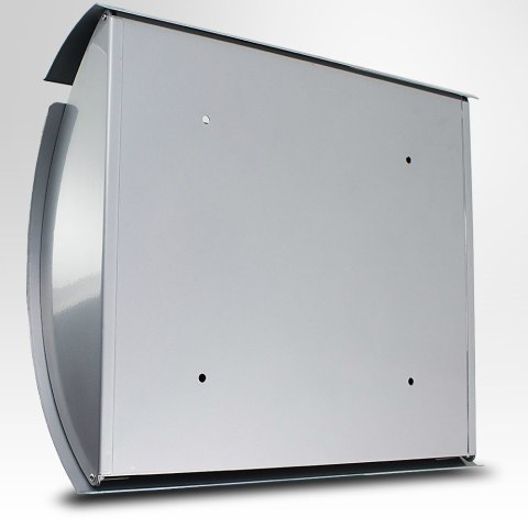 NOWOCZESNA SKRZYNKA POCZTOWA NA LISTY NAŚCIENNA METALICZNA INOX