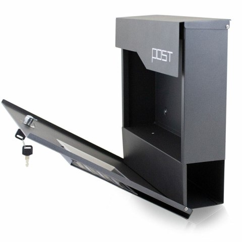 NOWOCZESNA SKRZYNKA POCZTOWA NA LISTY Z GAZETNIKIEM NAŚCIENNA BITUXX