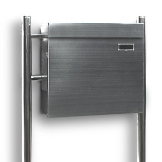 NOWOCZESNA SKRZYNKA POCZTOWA NA LISTY ZE STOJAKAMI STAL INOX